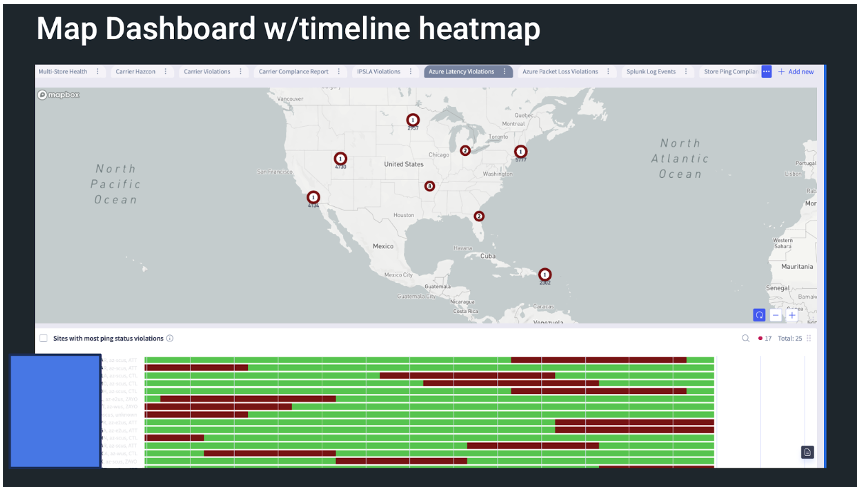 Map Dashboard Heatmap Figure
