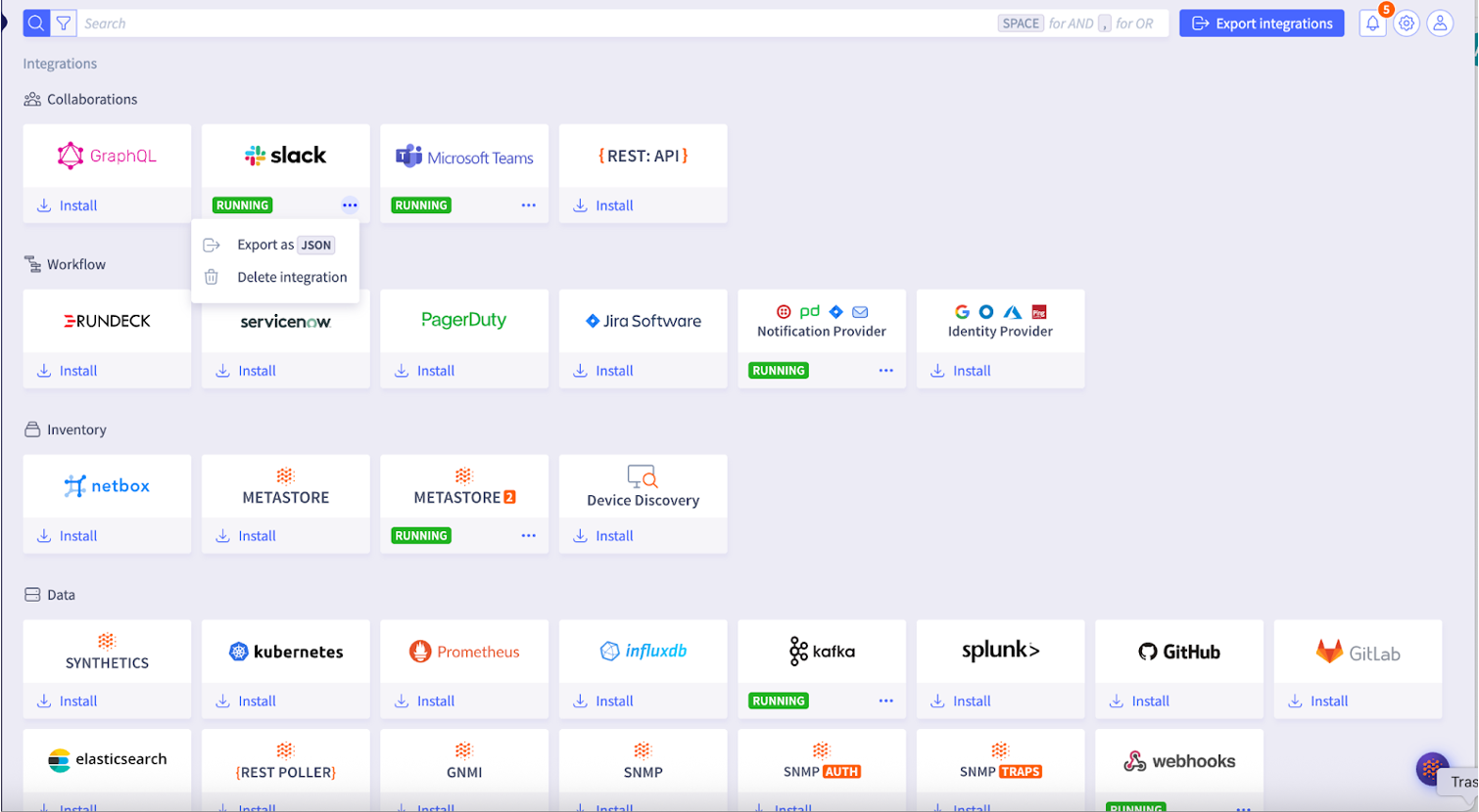 Selector Slack New Workspace