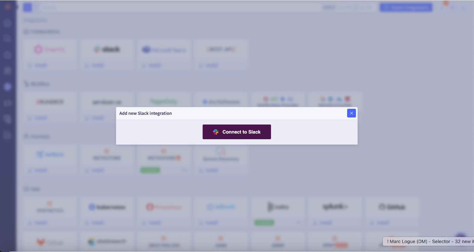 Selector Slack Install 2