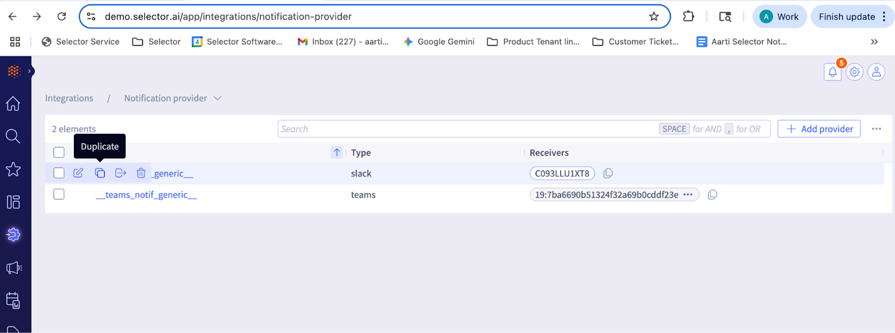 Selector Slack Add 2