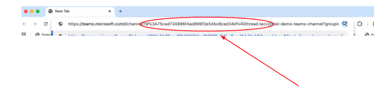 Selector Channel ID for Teams 2