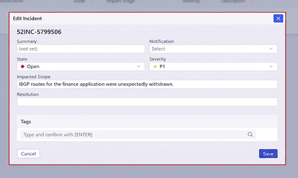 Modifying Incident 2