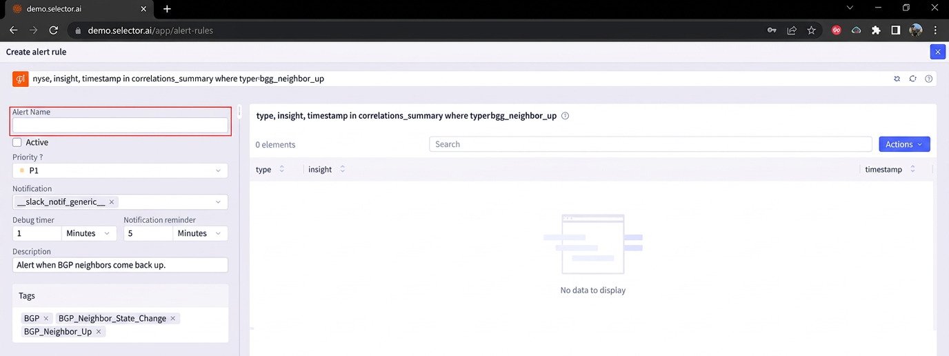Duplicating an Alert Rule 2