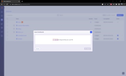 Selector Dashboard Import from JSON 2