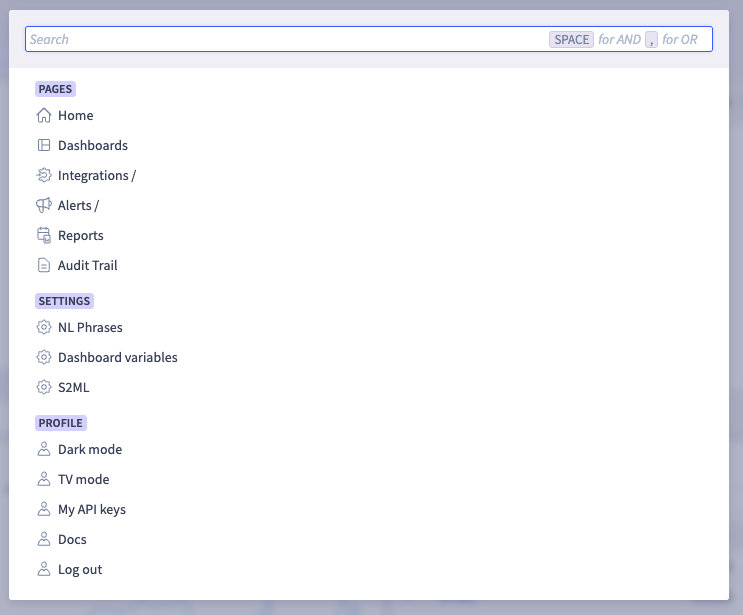 Selector Search Function