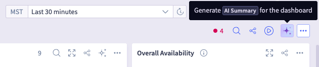 Selector Dashboard Generate AI Summary