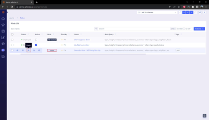 Muting an Alert Rule 1