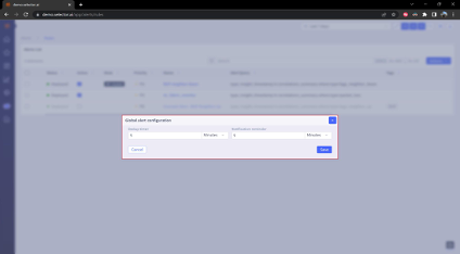 Modifying Global Alert Settings 2